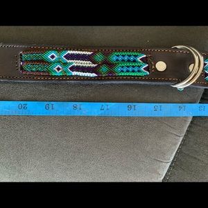 Leather dog colllar